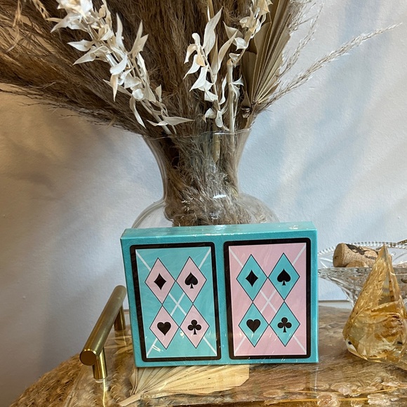 Tiffany & Co Teal and Pink Playing Card Set - Picture 1 of 4